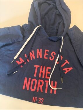 SOTA Navy Blue "Minnesota The North" Hoodie with Red Lettering